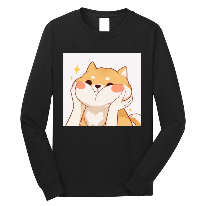 Kawaii Shiba Inu Long Sleeve Shirt