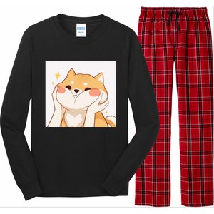 Kawaii Shiba Inu Long Sleeve Pajama Set