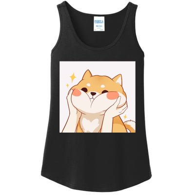 Kawaii Shiba Inu Ladies Essential Tank