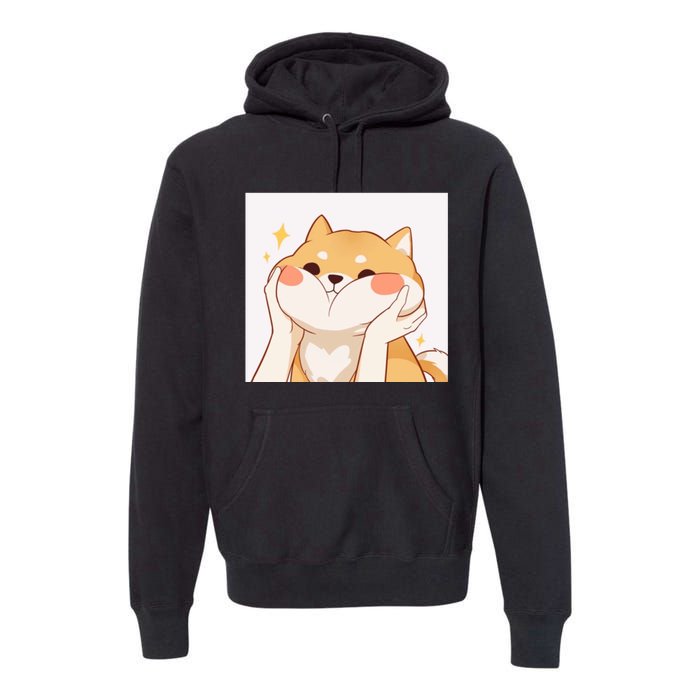 Kawaii Shiba Inu Premium Hoodie