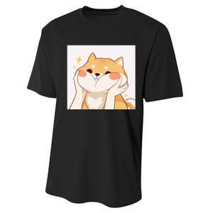 Kawaii Shiba Inu Performance Sprint T-Shirt