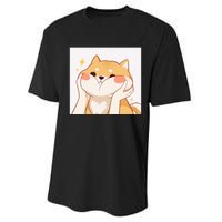 Kawaii Shiba Inu Performance Sprint T-Shirt