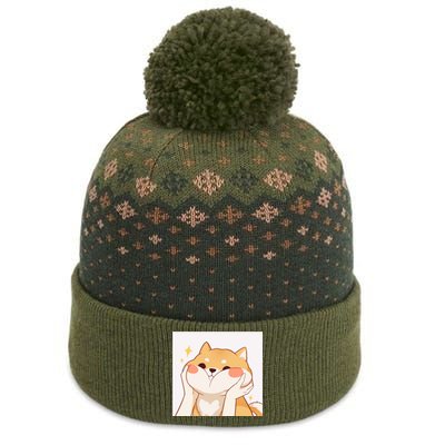 Kawaii Shiba Inu The Baniff Cuffed Pom Beanie