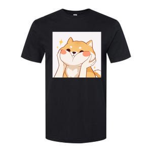 Kawaii Shiba Inu Softstyle CVC T-Shirt