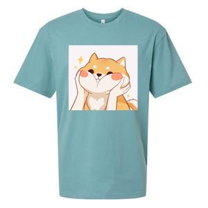 Kawaii Shiba Inu Sueded Cloud Jersey T-Shirt