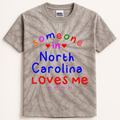 Kids Someone In North Carolina Loves Me Kids Kids Tie-Dye T-Shirt