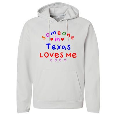 Kids Someone In Texas Loves Me Kids Performance Fleece Hoodie