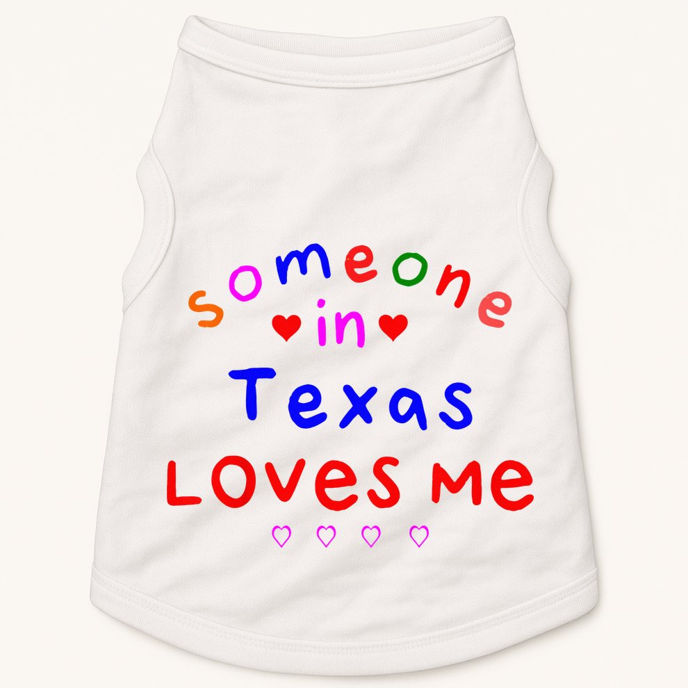 Kids Someone In Texas Loves Me Kids Doggie Tank