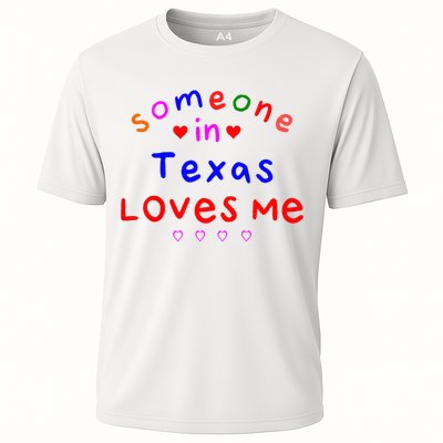 Kids Someone In Texas Loves Me Kids Cooling Performance Crew T-Shirt