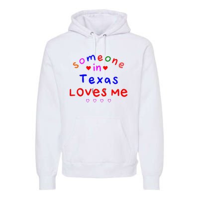 Kids Someone In Texas Loves Me Kids Premium Hoodie