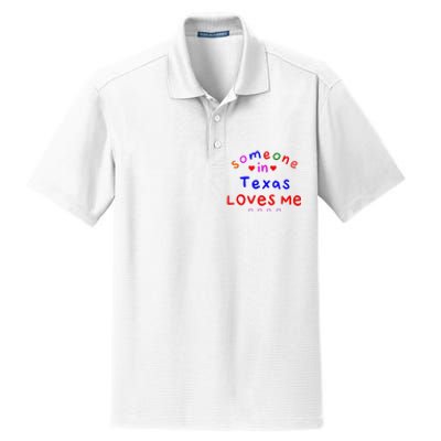 Kids Someone In Texas Loves Me Kids Dry Zone Grid Polo