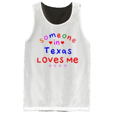 Kids Someone In Texas Loves Me Kids Mesh Reversible Basketball Jersey Tank