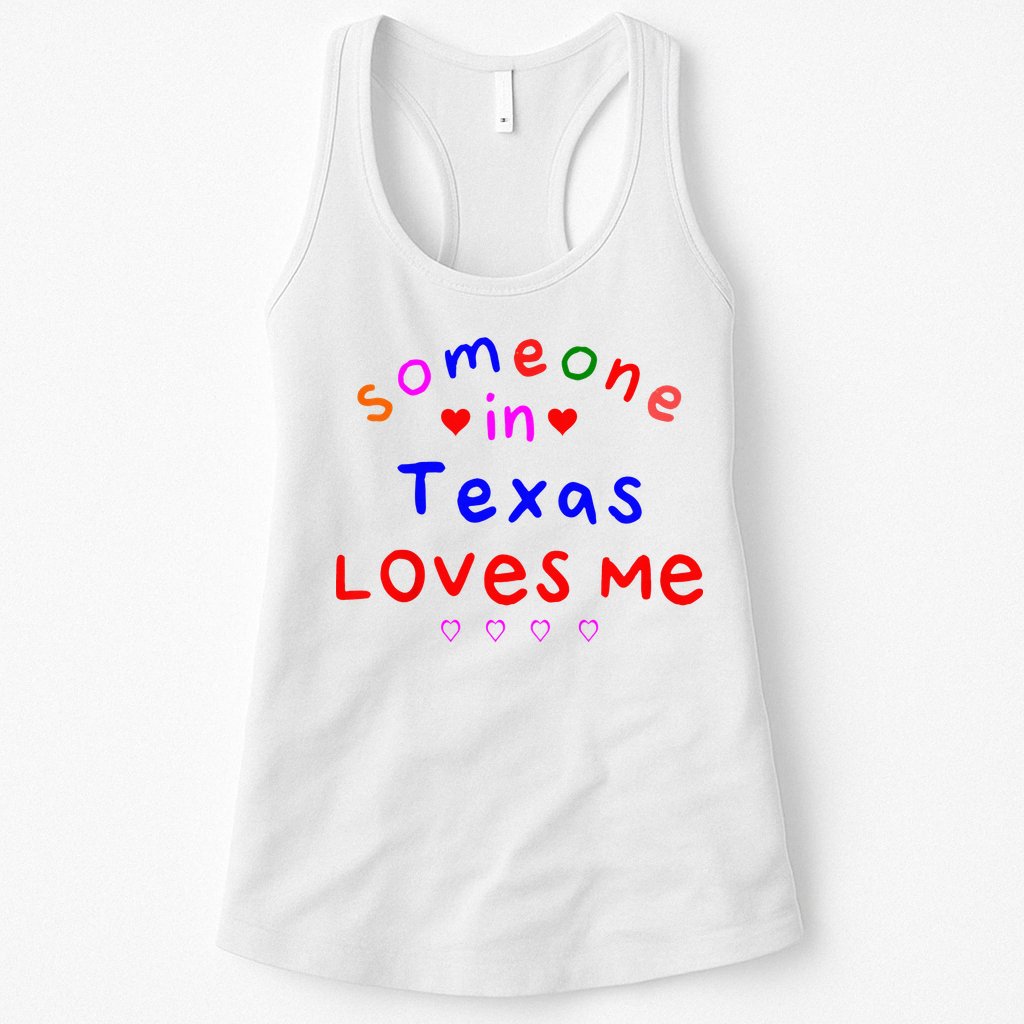 Kids Someone In Texas Loves Me Kids Womens Tank Top