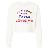 Kids Someone In Texas Loves Me Kids Cropped Pullover Crew