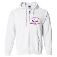 Kids Someone In Texas Loves Me Kids Full Zip Hoodie