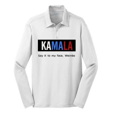 Kamala Say It To My Face Weirdo Silk Touch Performance Long Sleeve Polo