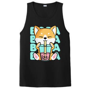 Kawaii Shiba Inu Dog Bubble Tea Boba Anime Neko Japan PosiCharge Competitor Tank