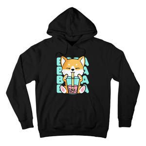 Kawaii Shiba Inu Dog Bubble Tea Boba Anime Neko Japan Tall Hoodie