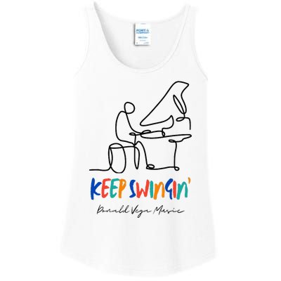 Keep Swingin Jazz Piano Player Ladies Essential Tank