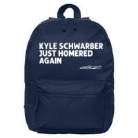 Kyle Schwarber Just Homered Again 16 in Basic Backpack