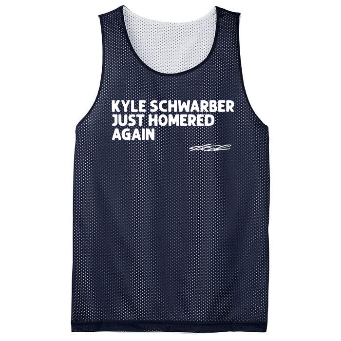 Kyle Schwarber Just Homered Again Mesh Reversible Basketball Jersey Tank