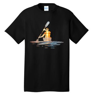 Kayaking Silhouette Kayak Kayaker Tall T-Shirt