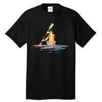 Kayaking Silhouette Kayak Kayaker Tall T-Shirt