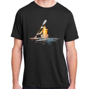 Kayaking Silhouette Kayak Kayaker Adult ChromaSoft Performance T-Shirt