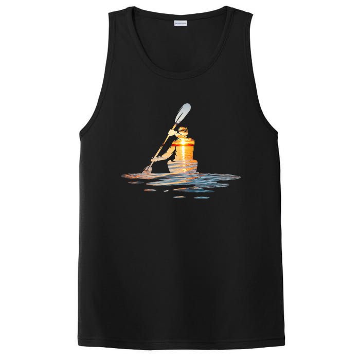 Kayaking Silhouette Kayak Kayaker PosiCharge Competitor Tank