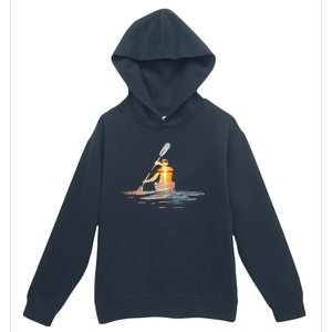 Kayaking Silhouette Kayak Kayaker Urban Pullover Hoodie