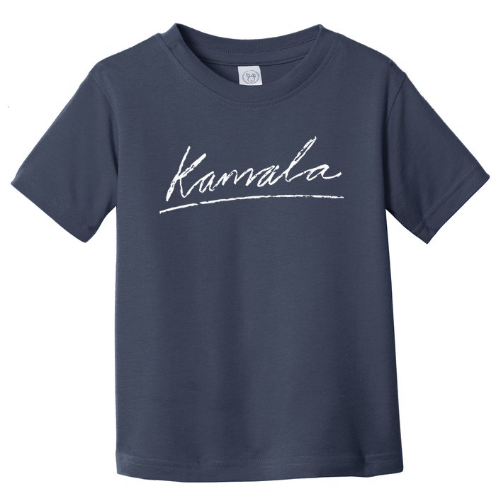 Kamala Signature Kamala Harris For President 2024 Toddler T-Shirt