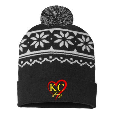 Kc Strong Kansas City Strong USA-Made Snowflake Beanie