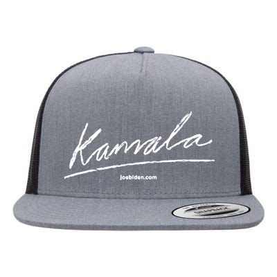 Kamala Signature Flat Bill Trucker Hat