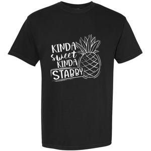 Kinda Sweet Kinda Stabby Funny Sarcastic Sarcasm Pineapple Garment-Dyed Heavyweight T-Shirt