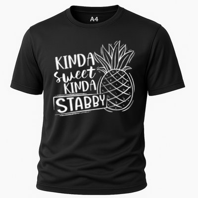 Kinda Sweet Kinda Stabby Funny Sarcastic Sarcasm Pineapple Performance Shirt