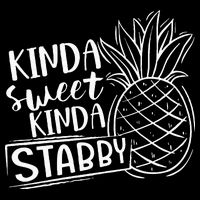 Kinda Sweet Kinda Stabby Funny Sarcastic Sarcasm Pineapple Sweatshirt