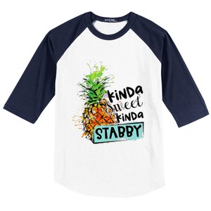 Kinda Sweet Kinda Stabby Baseball Sleeve Shirt