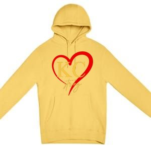 Kc Strong Kansas City Strong Heart Premium Pullover Hoodie