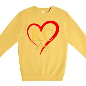 Kc Strong Kansas City Strong Heart Premium Crewneck Sweatshirt