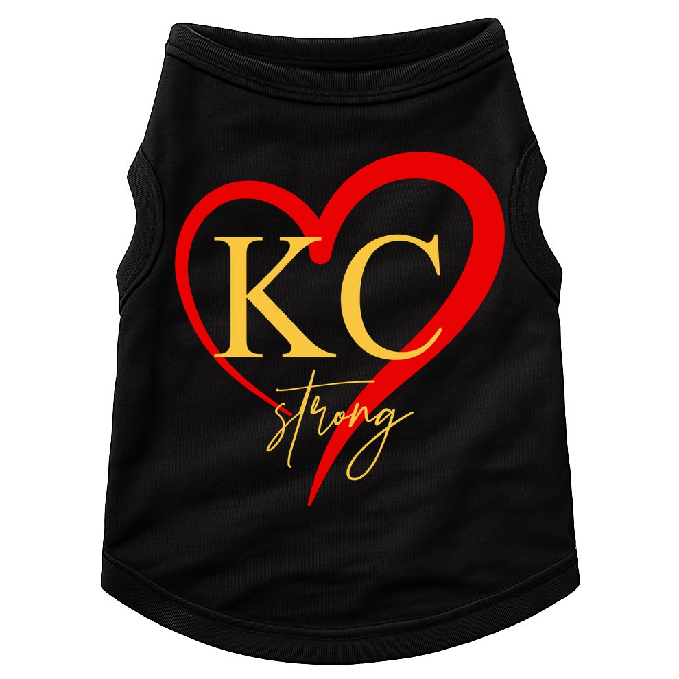 Kc Strong Kansas City Strong Heart Doggie Tank