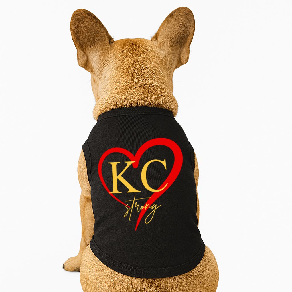 Kc Strong Kansas City Strong Heart Doggie Tank