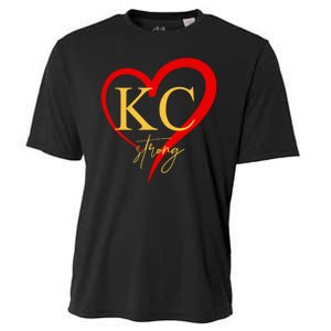 Kc Strong Kansas City Strong Heart Cooling Performance Crew T-Shirt