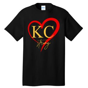 Kc Strong Kansas City Strong Heart Tall T-Shirt