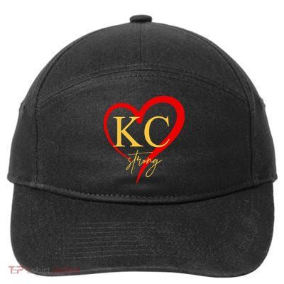Kc Strong Kansas City Strong Heart 7-Panel Snapback Hat