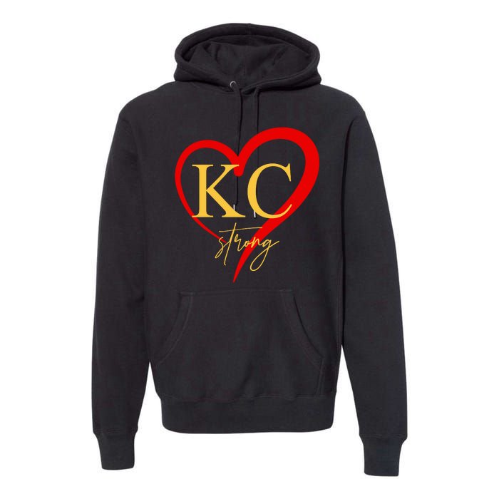 Kc Strong Kansas City Strong Heart Premium Hoodie