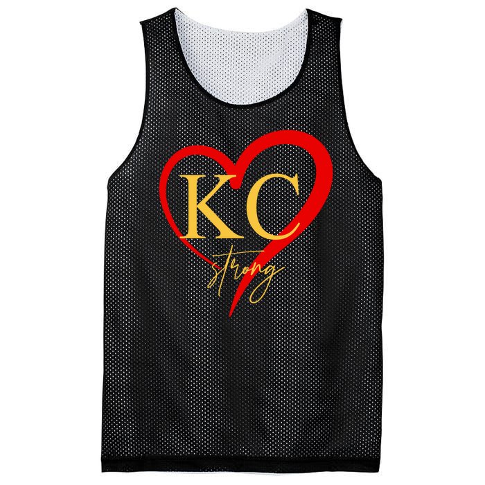 Kc Strong Kansas City Strong Heart Mesh Reversible Basketball Jersey Tank