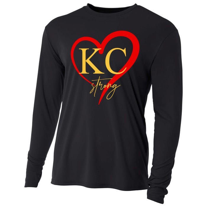 Kc Strong Kansas City Strong Heart Cooling Performance Long Sleeve Crew