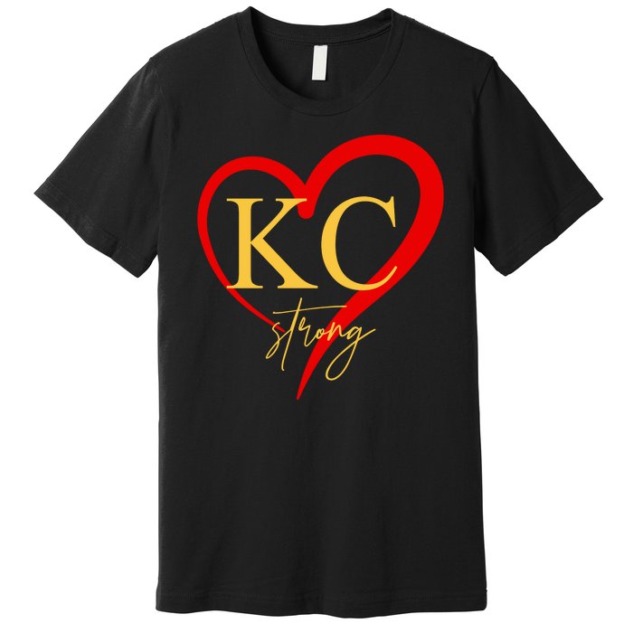 Kc Strong Kansas City Strong Heart Premium T-Shirt