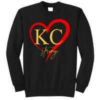 Kc Strong Kansas City Strong Heart Tall Sweatshirt