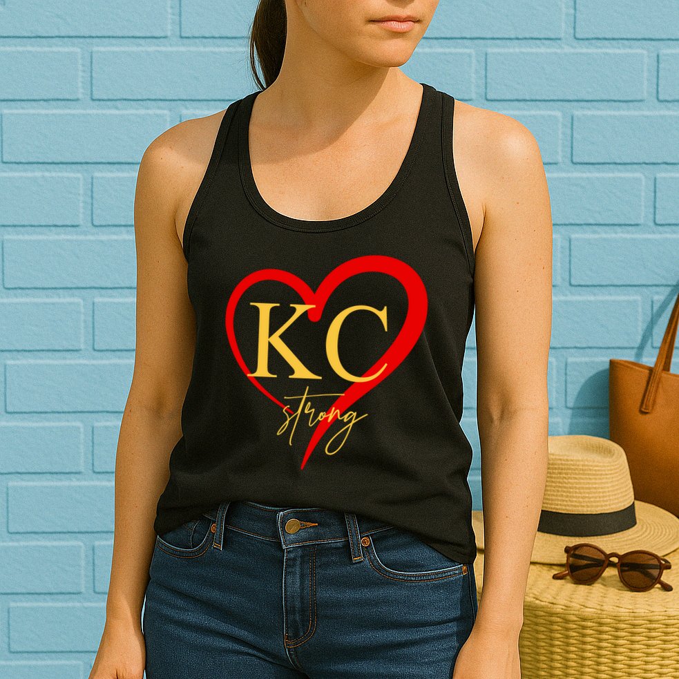 Kc Strong Kansas City Strong Heart Womens Tank Top